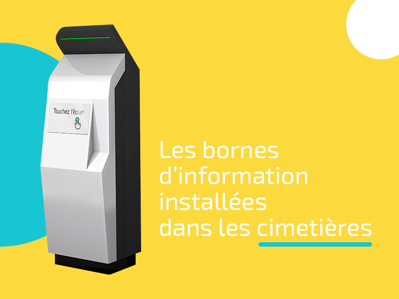 Bornes information cimetiere Arpege